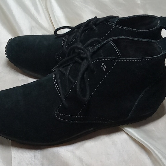 Eddie bauer black suede mocassin shoes - Picture 4 of 7